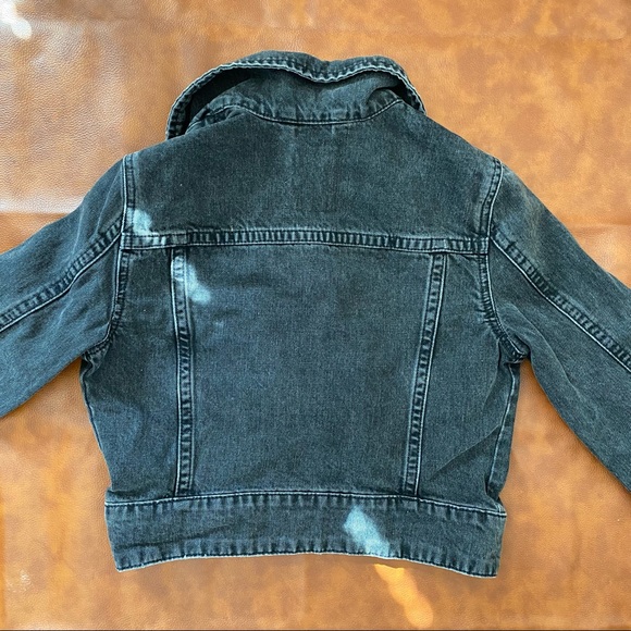 Garage | Cropped Black Denim Zip Front Jacket | Cropped | XS - Picture 4 of 6